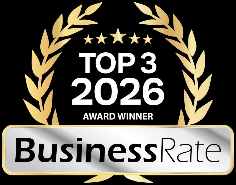 BusinessRate Top 3 2026 Award Winner medallion