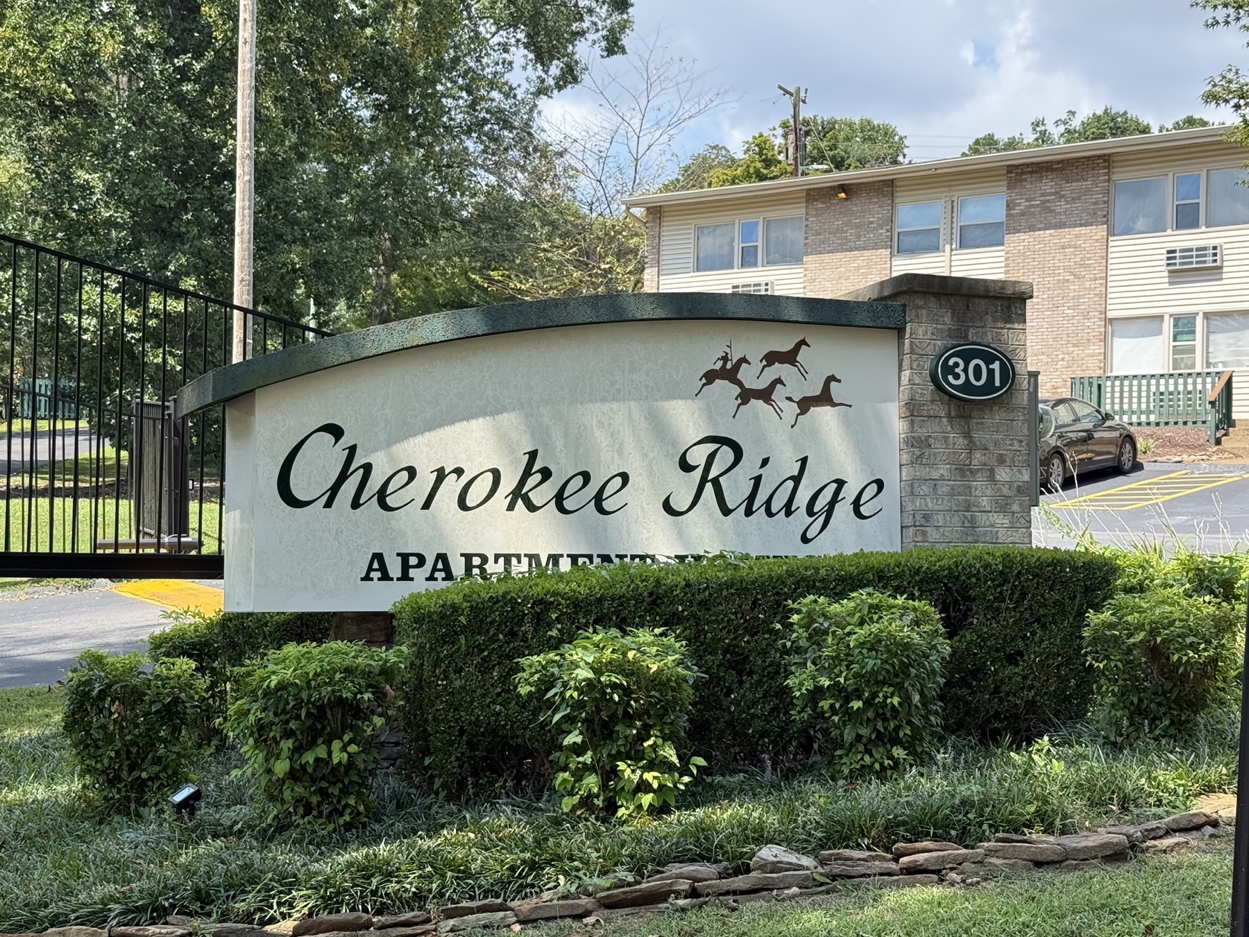Cherokee Ridge entrance and sign