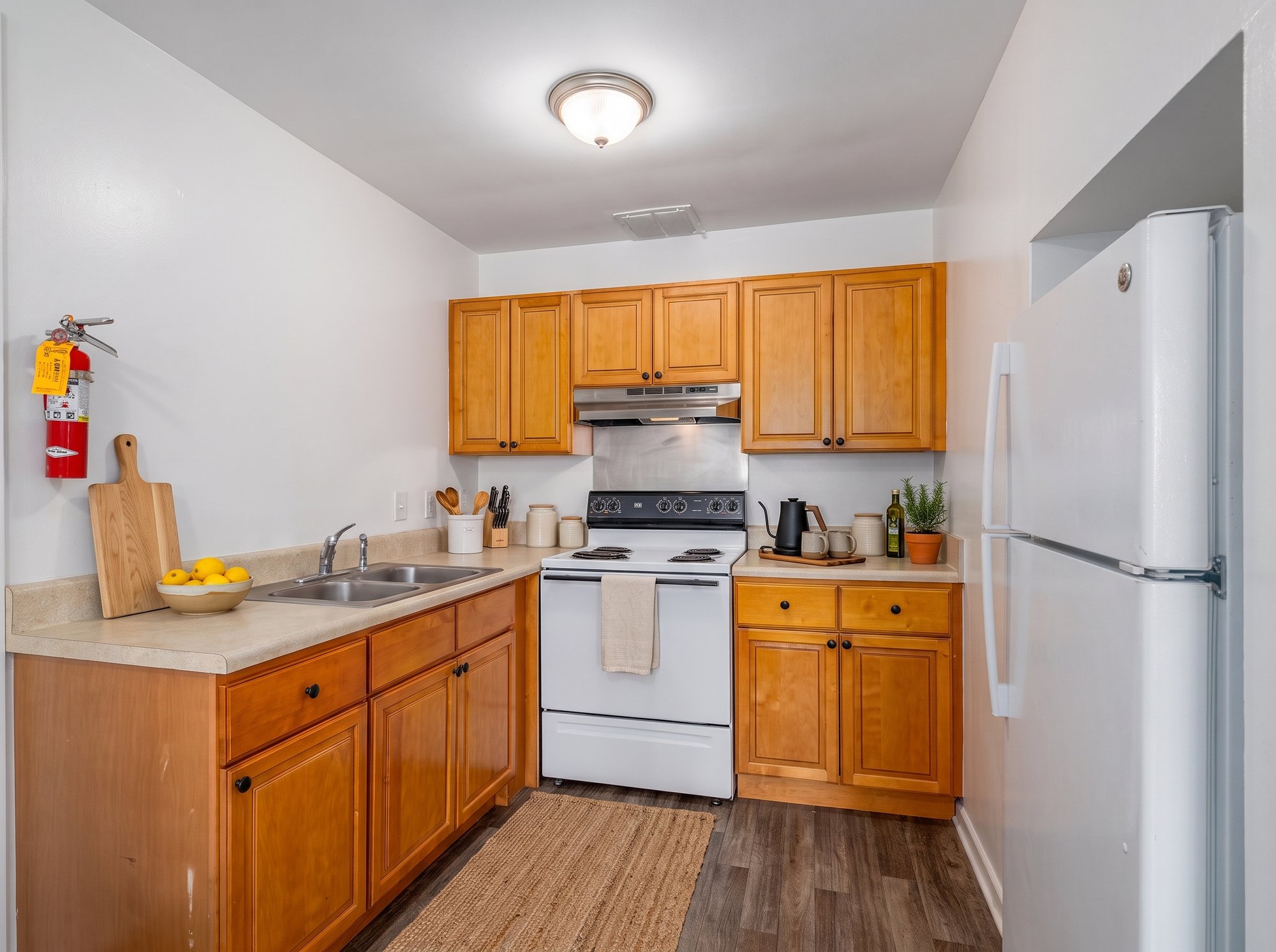 Kitchen, virtually staged