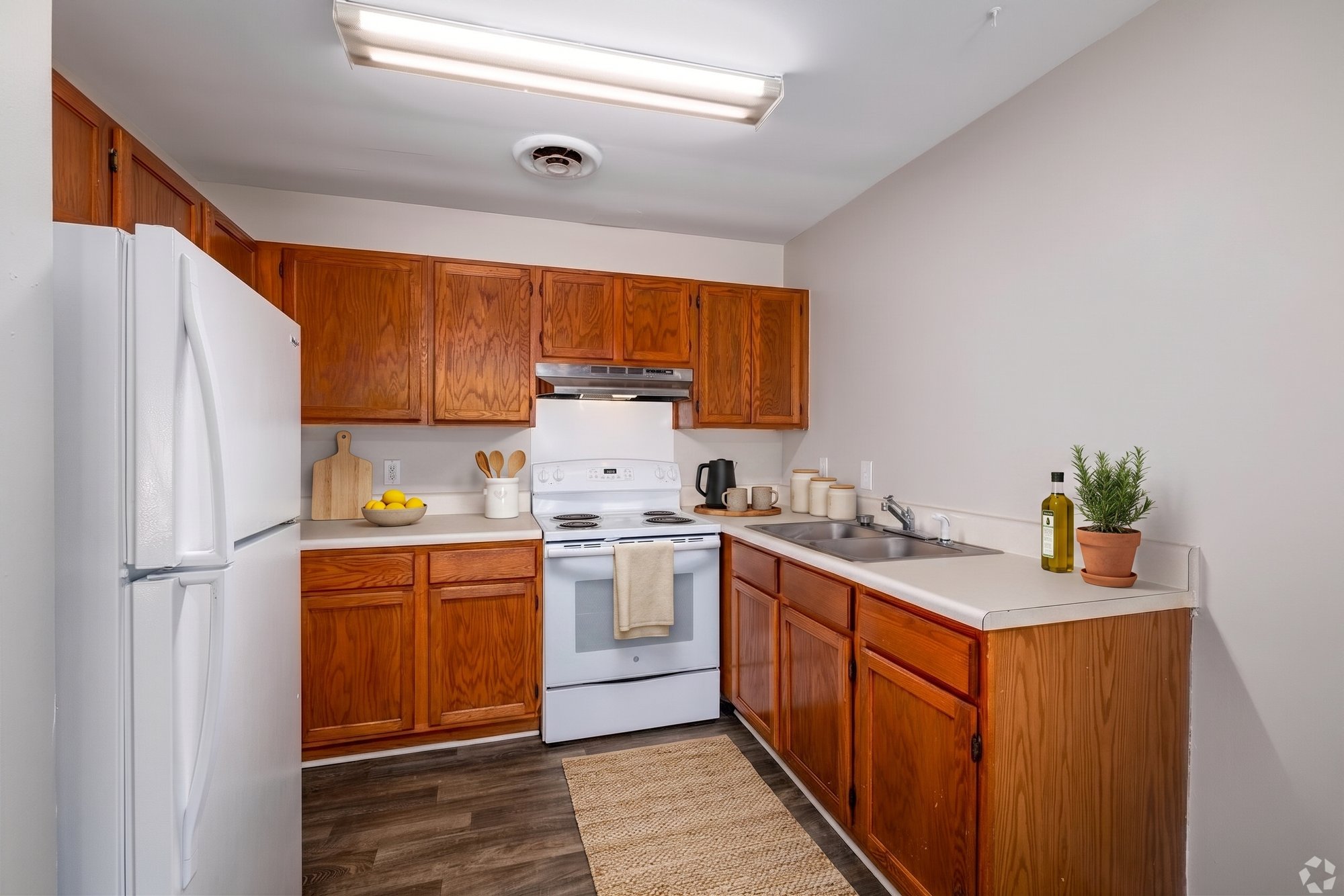 Kitchen, virtually staged