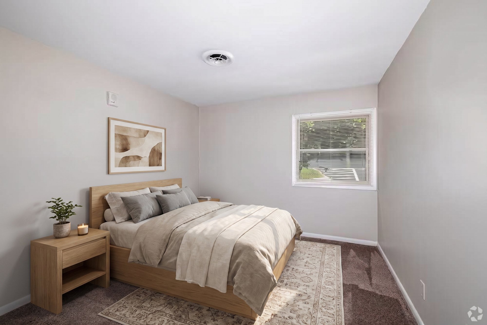 Second bedroom, virtually staged