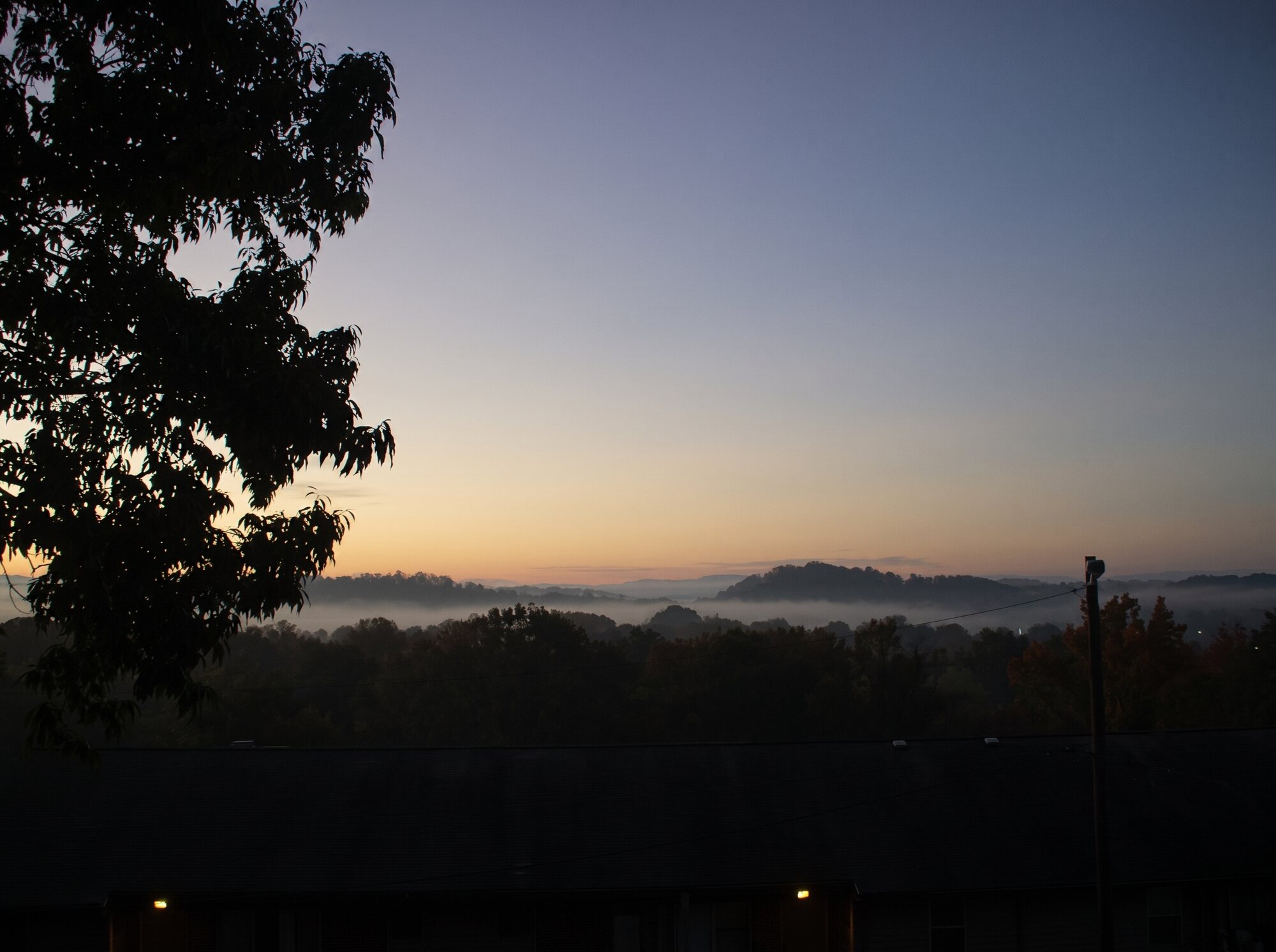 Morning fog in the valley